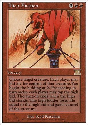 Magic the Gathering: 6th Edition (Base Set) card 190 Illicit Auction