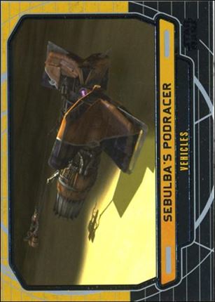 Star Wars Galactic Files (Base Set) card 244 Sebulba's Podracer Vehicles