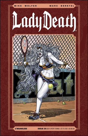 Lady Death (2010) issue 25-HF Sexy Sport Tennis Cover 1/350