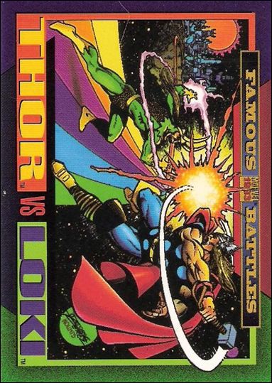 Marvel Universe: Series 4 (Base Set) card 150 Thor vs Loki