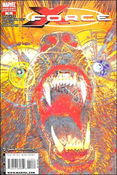 X-Force (2008) issue 10-B Bill Sienkiewicz 1:10 "Demon Bear" Villain Cover