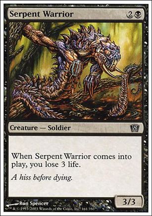 Magic the Gathering: 8th Edition (Base Set) card 161 Serpent Warrior