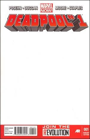 Deadpool (2013) issue 1-E Blank/Sketch Cover