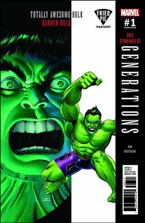 Generations: Banner Hulk & the Totally Awesome Hulk issue 1-I Unbagged John Cassaday Fried Pie Cover