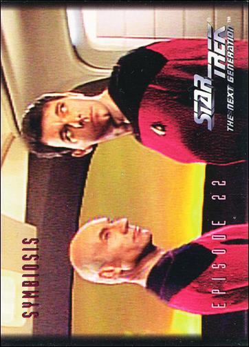 Star Trek: The Next Generation - The Episode Collection Season One (Base Set) card 73 Symbiosis, Episode 22A