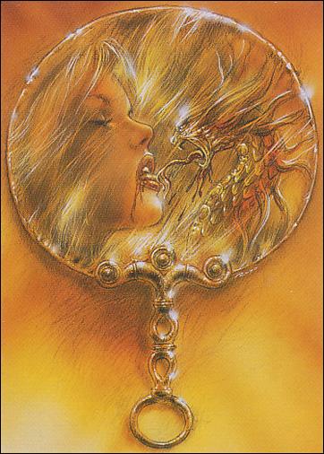 Royo: Secret Desires (Base Set) card 41 Study for Reflejos Secretos