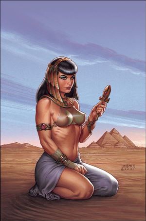 Bettie Page: The Alien Agenda issue 2-Q Joseph Michael Linsner Virgin Cover