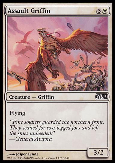 Magic the Gathering: 2011 Core Set (Base Set) card 6 Assault Griffin