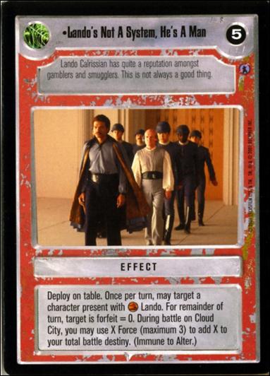 Star Wars: Reflections III (Base Set) card 160 Lando's Not A System, He's A Man