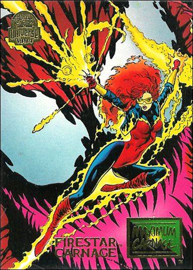 Marvel Universe: Series 5 (Base Set) card 20 Firestar and Carnage