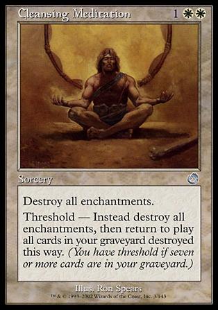 Magic the Gathering: Torment (Base Set) card 3 Cleansing Meditation