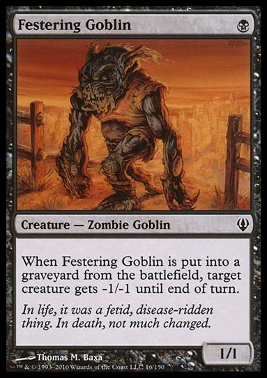Magic the Gathering: Archenemy (Base Set) card 16 Festering Goblin