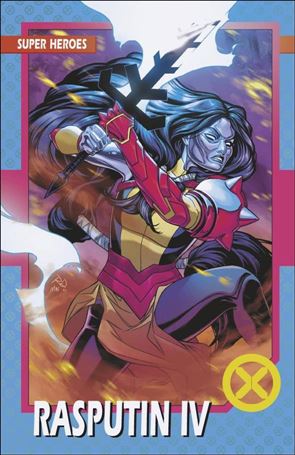 X-Men (2021) issue 27-C Russell Dauterman Trading Card Cover