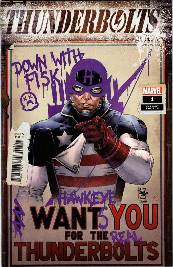 Thunderbolts (2022) issue 1-E Paulo Siqueira 1:25 Homage Cover