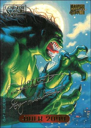 1994 Marvel Masterpieces (Gold-Foil Signature Parallel Base Set) card 51 Hulk 2099