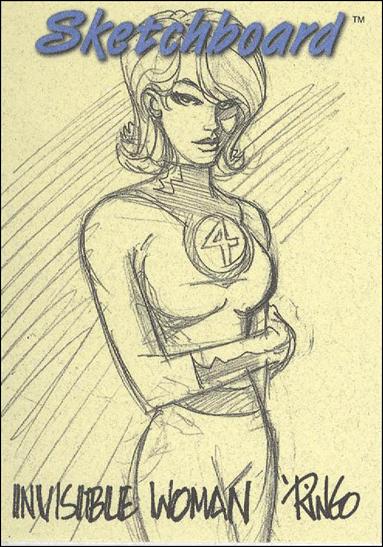Marvel Creators Collection '98 (Sketchboard Subset) card 13-B Invisible Woman (Yellow)