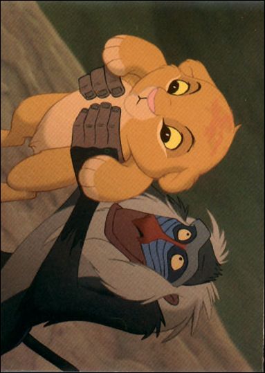 Lion King: Series 1 (Base Set)  card 5 Rafiki Lifts Simba for All to See