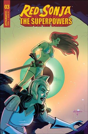 Red Sonja: The Superpowers issue 3-D Lee Ferguson Cover