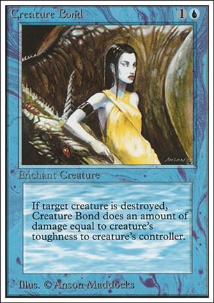 Magic the Gathering: Unlimited (Base Set) card 56 Creature Bond