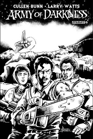Army of Darkness (2014) issue 5-F Nacho Tenorio B&W 1:25 Cover