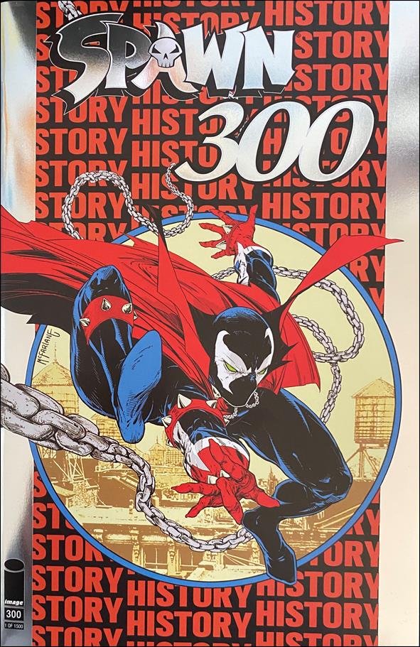 Spawn issue 300-V Todd McFarlane Silver Foil Homage Cover