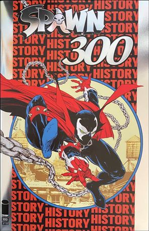 Spawn issue 300-V Todd McFarlane Silver Foil Homage Cover