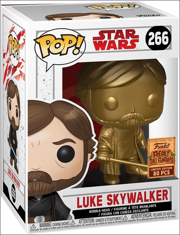POP! Star Wars figure 266-B Luke Skywalker (Gold) Funko Fundays 1/80