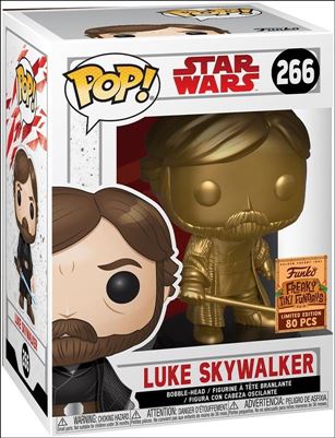POP! Star Wars figure 266-B Luke Skywalker (Gold) Funko Fundays 1/80