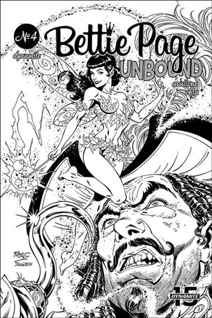Bettie Page: Unbound issue 4-H John Royle 1:15 Black & White Cover