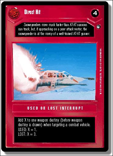 Star Wars: Hoth Limited (Base Set) card 57 Direct Hit
