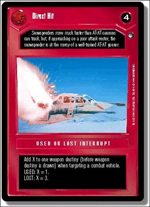 Star Wars: Hoth Limited (Base Set) card 57 Direct Hit