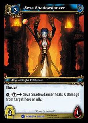 World of Warcraft: Heroes of Azeroth (Base Set) card 216 Seva Shadowdancer