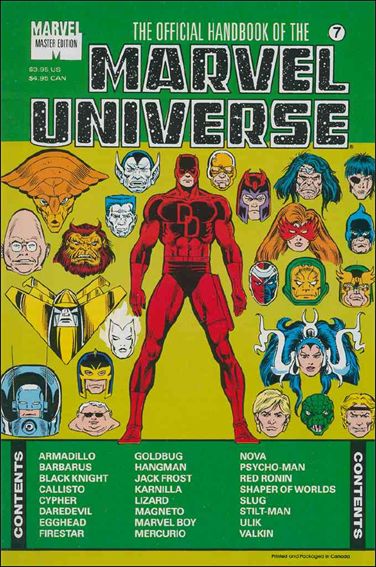 Official Handbook of the Marvel Universe: Master Edition issue 7