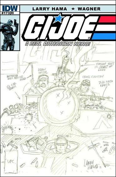 G.I. Joe: A Real American Hero issue 173-C Larry Hamma Sketch Cover