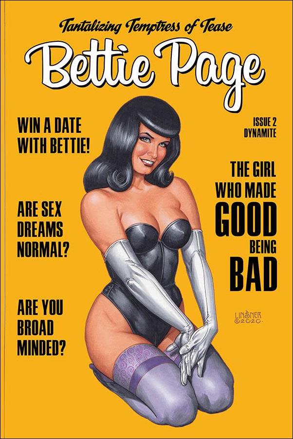 Bettie Page (2020) issue 2-C Joseph Michael Linsner Cover
