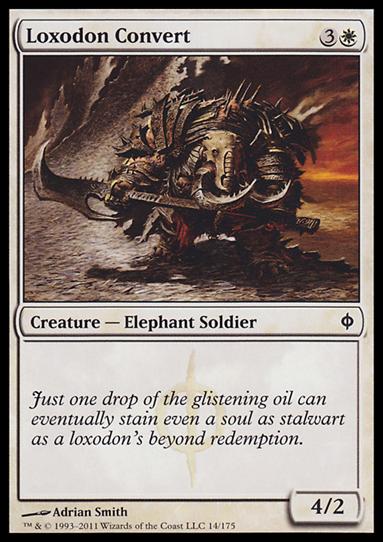 Magic the Gathering: New Phyrexia card 14 Loxodon Convert