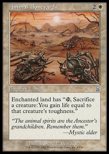 Magic the Gathering: Odyssey (Base Set) card 4 Animal Boneyard