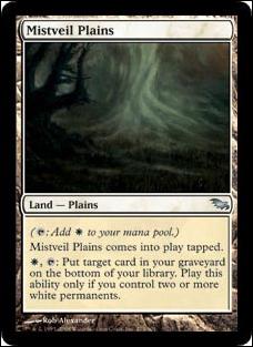 Magic the Gathering: Shadowmoor (Base Set) card 275 Mistveil Plains