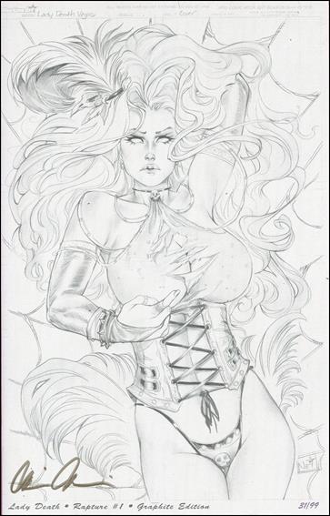Lady Death: The Rapture issue 1-EK Graphite Edition 1/99