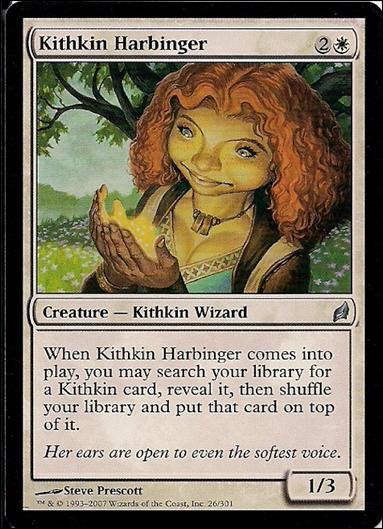 Magic the Gathering: Lorwyn (Base Set) card 26 Kithkin Harbinger
