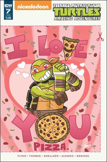 Teenage Mutant Ninja Turtles Amazing Adventures issue 7-B Chad Thomas Sub Valentine's Card Wraparound Cover