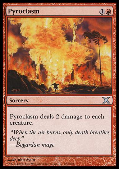 Magic the Gathering: 10th Edition (Base Set) card 222 Pyroclasm