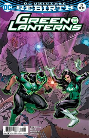 Green Lanterns issue 21-B Emanuela Lupacchino Cover