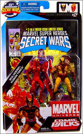 Marvel Universe: Secret Wars (Comic-Packs) figure 2 Wolverine and Human Torch