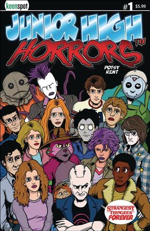 Junior High Horrors: Strangest Thingees Forever issue 1-B Eric Kent Justice League Parody Cover
