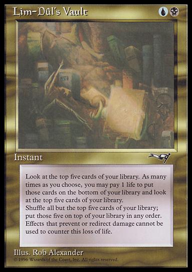 Magic the Gathering: Alliances (Base Set) card 108 Lim-Dûl's Vault