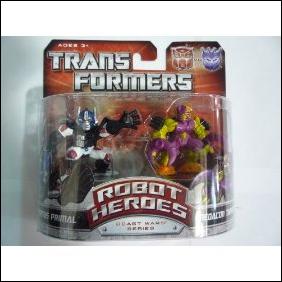 Transformers: Robot Heroes figure 24 Optimus Primal & Predacon Tarantulas