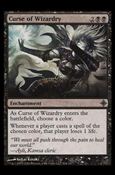 Magic the Gathering: Rise of the Eldrazi (Base Set) card 104 Curse of Wizardry