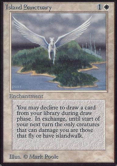 Magic the Gathering: Limited Edition Alpha (Base Set) card 25 Island Sanctuary
