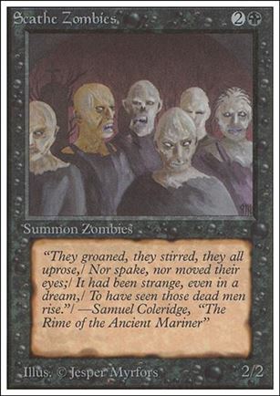 Magic the Gathering: Unlimited (Base Set) card 126 Scathe Zombies